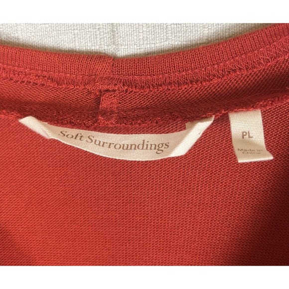 Soft Surroundings Ridley Tunic Top Size Large Petite Cowl Neck Wrap Long Sleeve - Picture 5 of 9